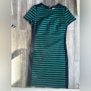 MICHAEL KORS Pin Stripe Midi Dress 💙✈️💚